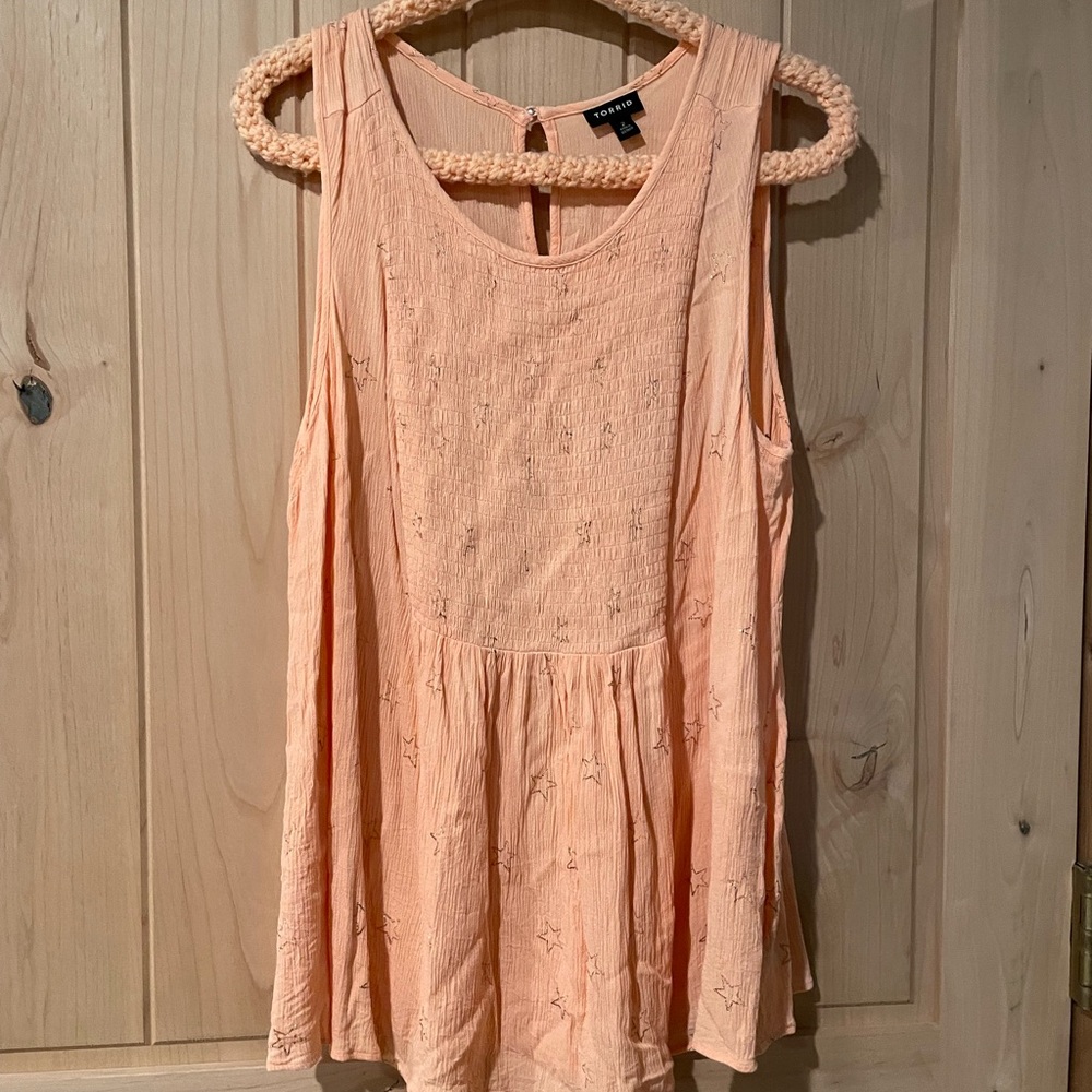 032 Torrid 2X Peach Tank Top